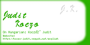 judit koczo business card